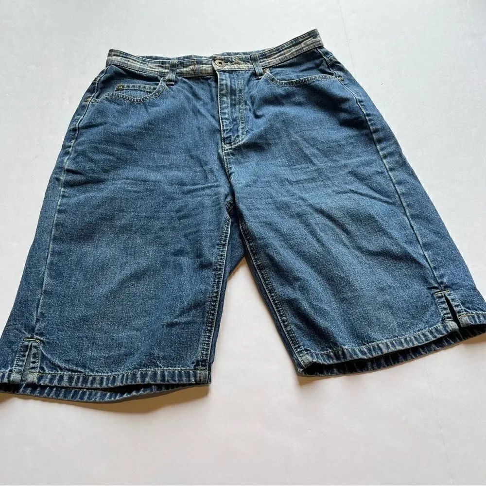 Liz Claiborne Women's Blue Jean Bermuda Shorts Cotton Size 6